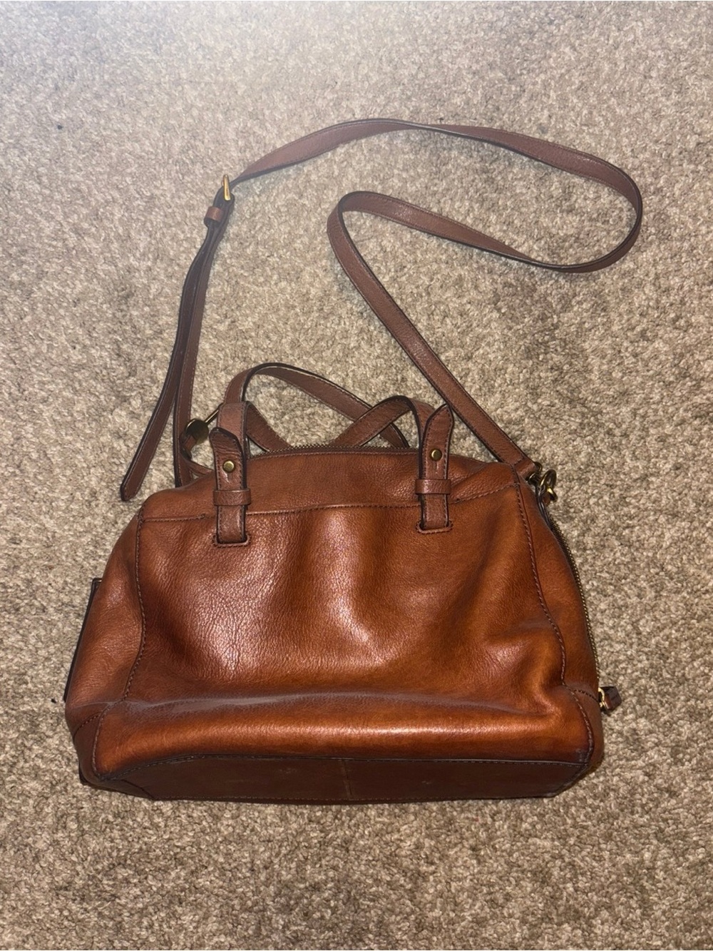 Brown Fossil Rachel Satchel